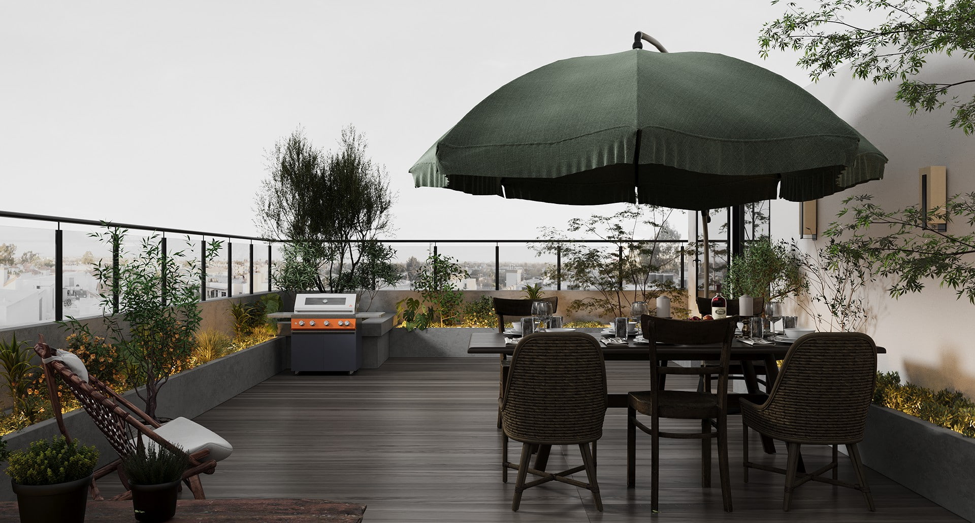 Gerobak BBQ Luar Ruangan 36